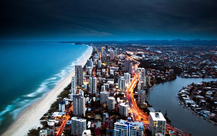 golden, City, Coast, Beach, 4000×2500 HD Wallpaper Desktop Background