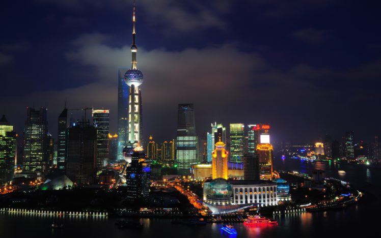 shanghai, Nights,  , China HD Wallpaper Desktop Background