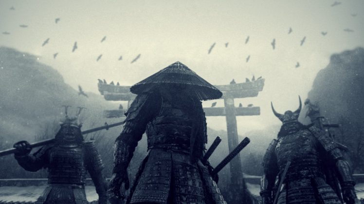 japan, Movies, Monsters, Katana, Samurai, Pagodas, Sucker, Punch, Conical, Hats HD Wallpaper Desktop Background