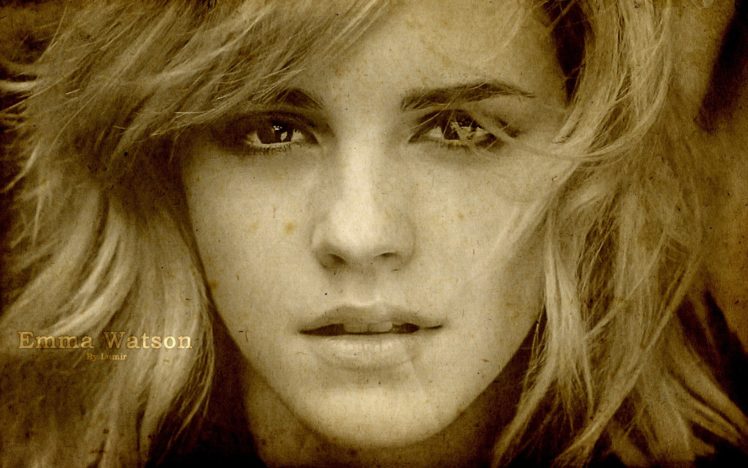 blondes, Women, Eyes, Emma, Watson, Lips, Photo, Manipulation, Lumir, Portraits HD Wallpaper Desktop Background