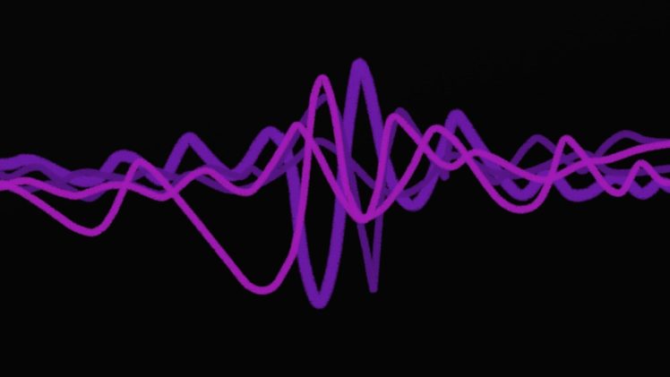 purple, Artwork, Sound, Wave HD Wallpaper Desktop Background