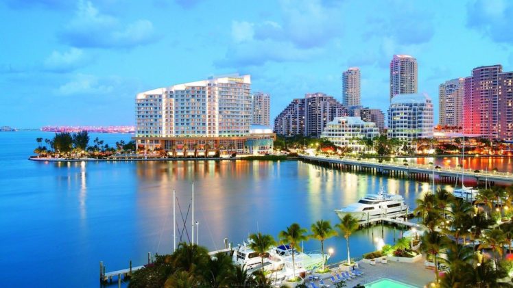 miami, Florida, City, Beach, Ocean, Sea, 4000×2250 HD Wallpaper Desktop Background