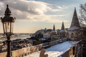 budapest, Hungary, Architecture, Buildings, Sky, Clouds, Winter, Snow