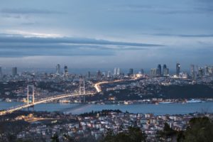 istanbul, City, Sea, Of, Marmara, Night, Bosphorus, Bridge, Turkey