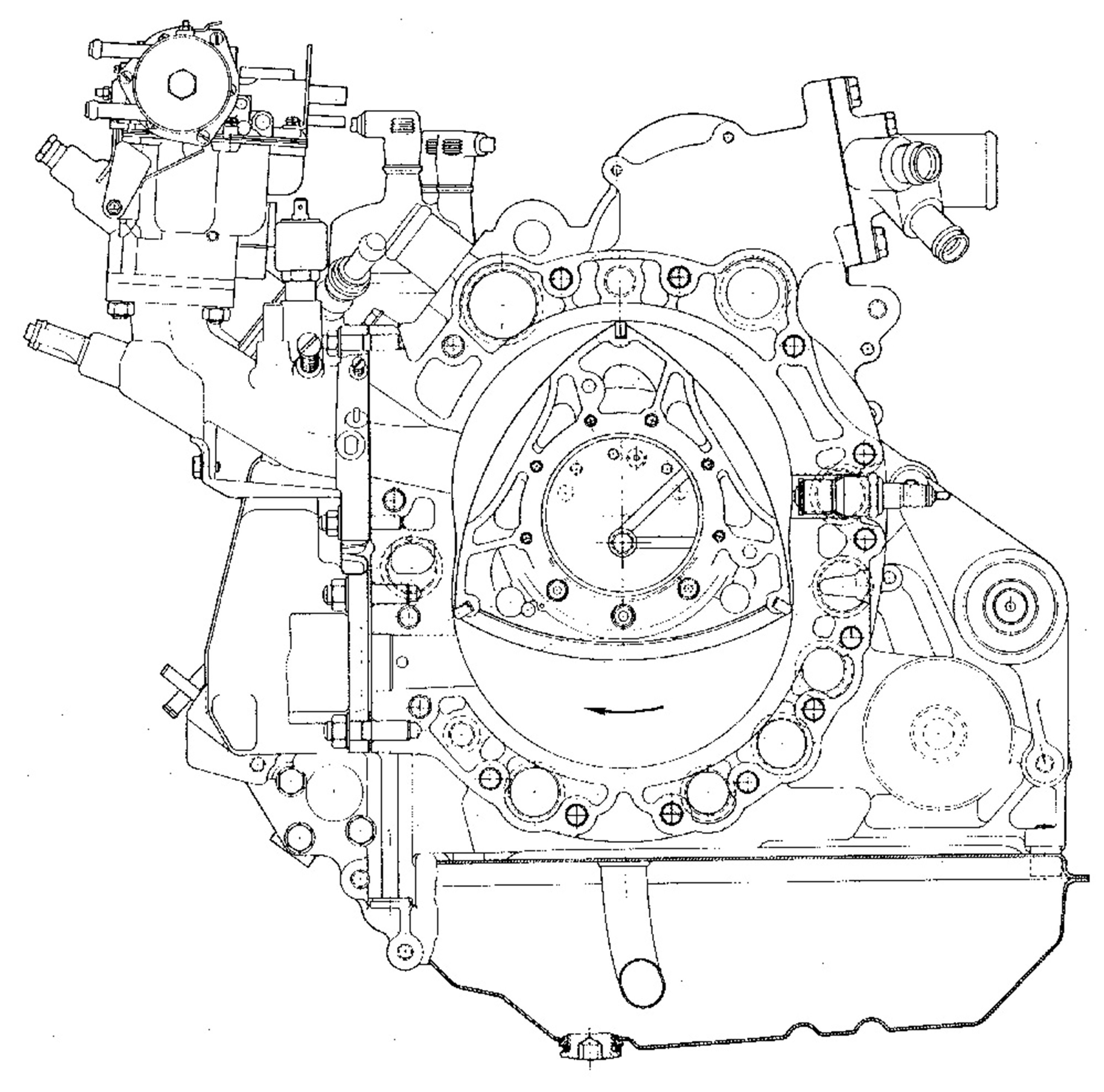 birotor, Cutaway, Wankel, Engine Wallpaper