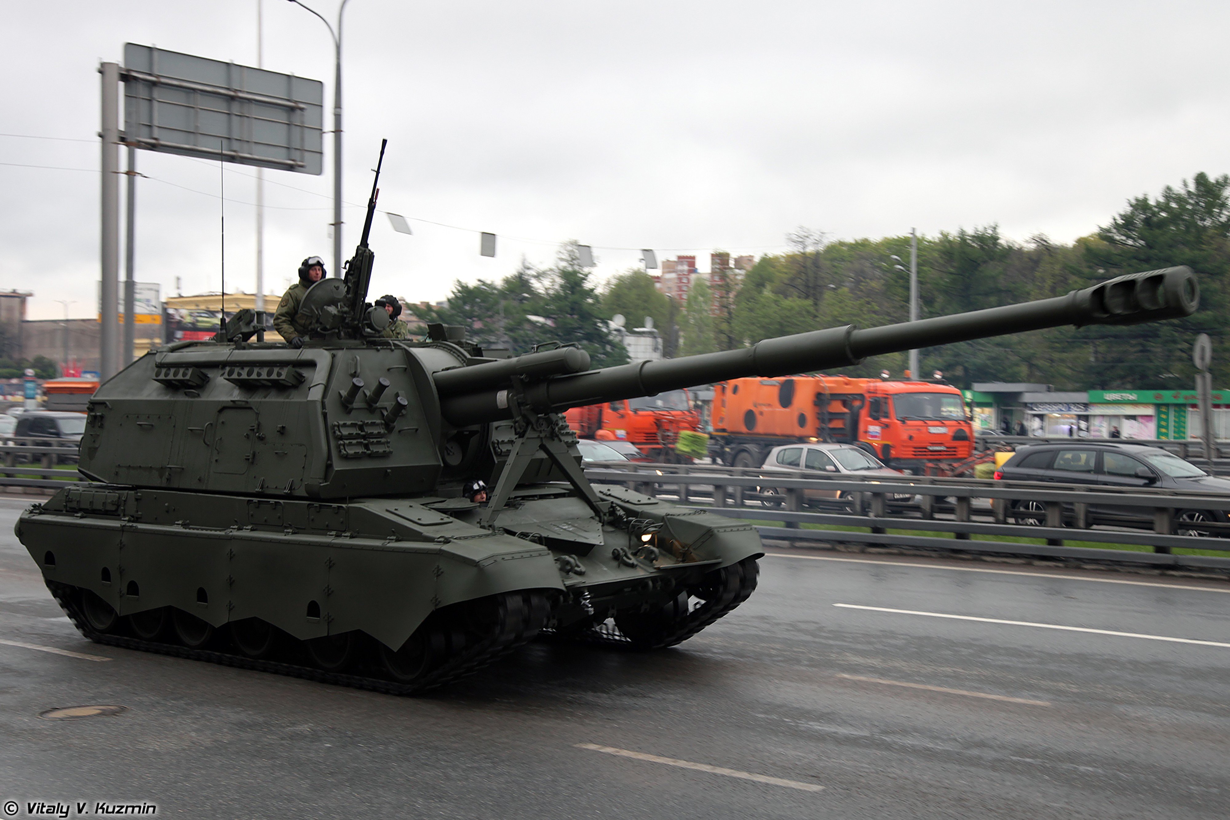 may 5th, Rehearsal, Of, 2014, Victory, Day, Parade, In, Moscow, Russia, Red, Star, Russian, Military, Army, 2, S19m2, Msta s, Howtizer, 2, 4000x2667 Wallpaper