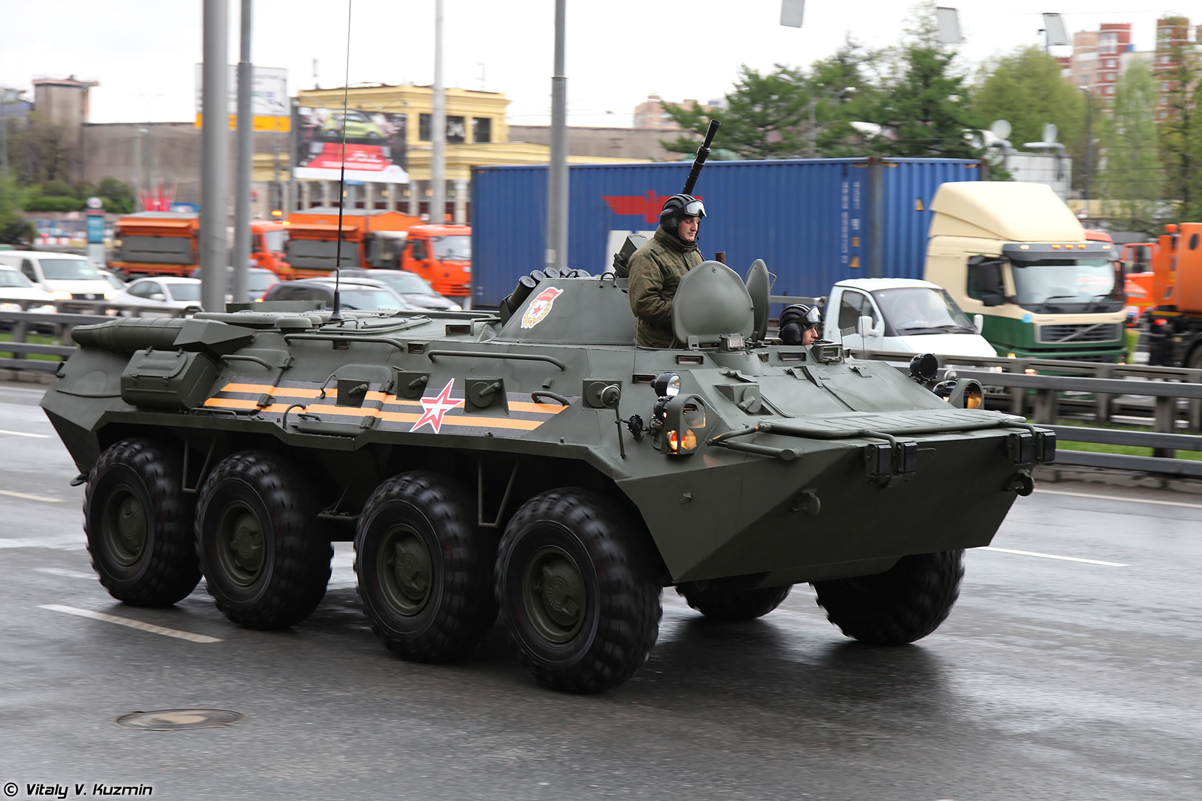 may 5th, Rehearsal, Of, 2014, Victory, Day, Parade, In, Moscow, Russia, Red, Star, Russian, Military, Army, Btr 80, Apc, Armored, 4000x2667 Wallpaper