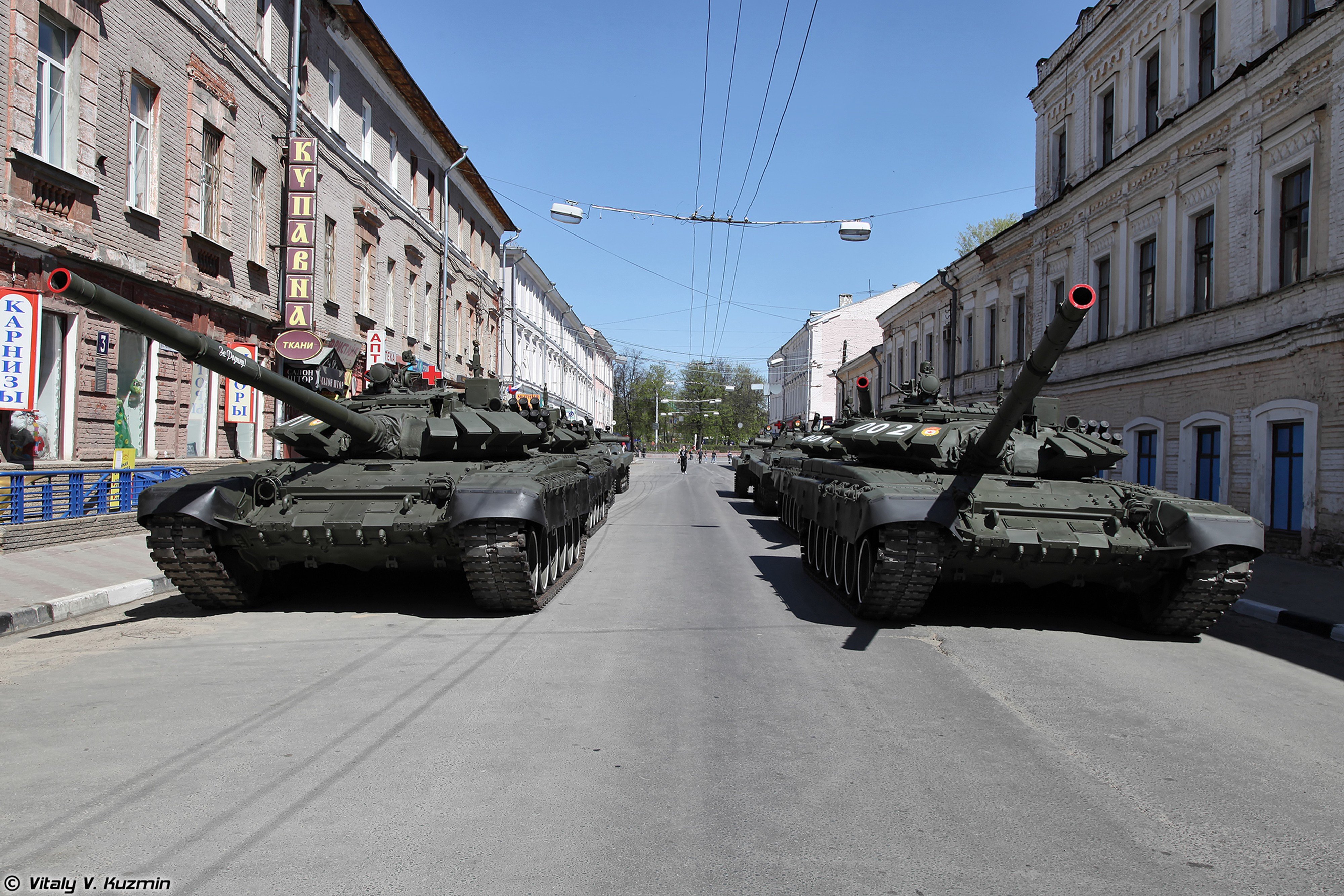 2014, Victory, Day, Parade in nizhny novgorod, Russia, Military, Russian, Army, Red star, Armored, Tank, Mbt, T 72b3, Tanks, From, 9th, Separate, Motor, Rifle, Brigade, 6, 4000x2667 Wallpaper