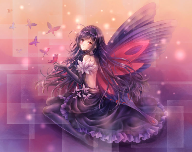 accel, World, Art, Girl, Fairy, Angel, Butterfly HD Wallpaper Desktop Background