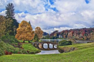 stourhead, Wiltshire, England, Autumn, Lake, River