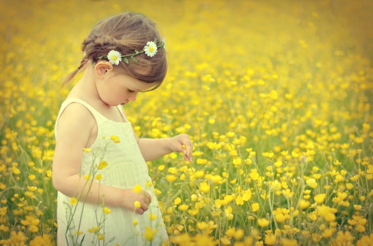 girl, Field, Flowers, Mood HD Wallpaper Desktop Background