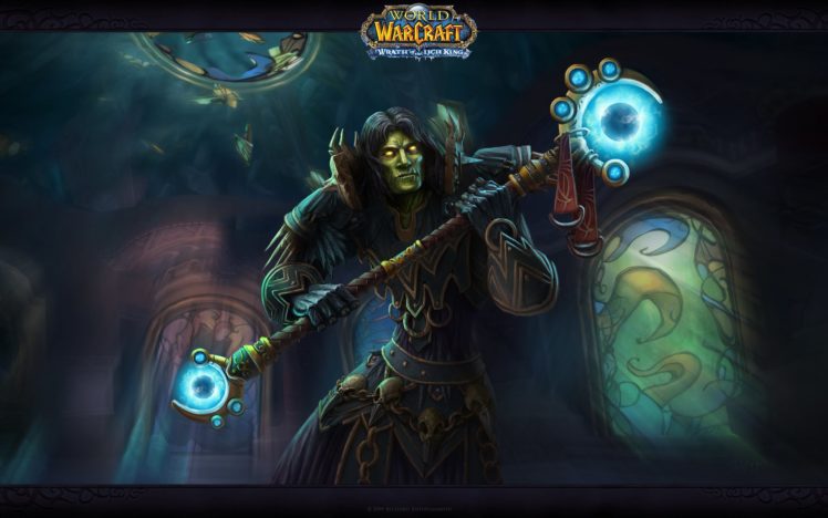 world, Of, Warcraft,  , Wow,  , Magic, Warlock, Mage, Staff, Games, Fantasy HD Wallpaper Desktop Background