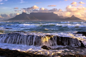 landscapes, Seascape, Ocean, Sea, Waves, Sky, Clouds, Islands, Waterfall, Beaches