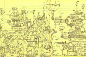 drawing, Steampunk, Sci, Fi