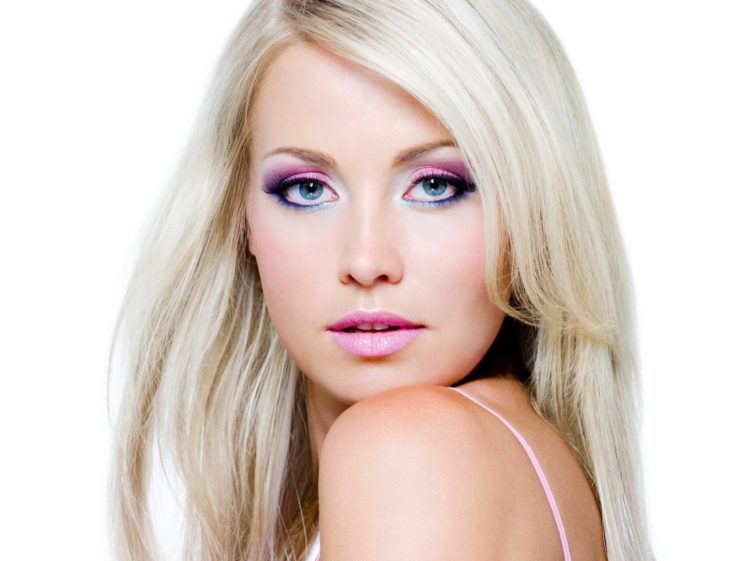 white, Background, Blonde, Face, Makeup, Model HD Wallpaper Desktop Background