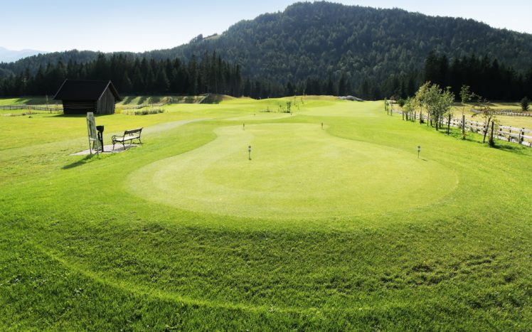 austria, Seefeld, Hills, Mountains, Forest, Golft HD Wallpaper Desktop Background