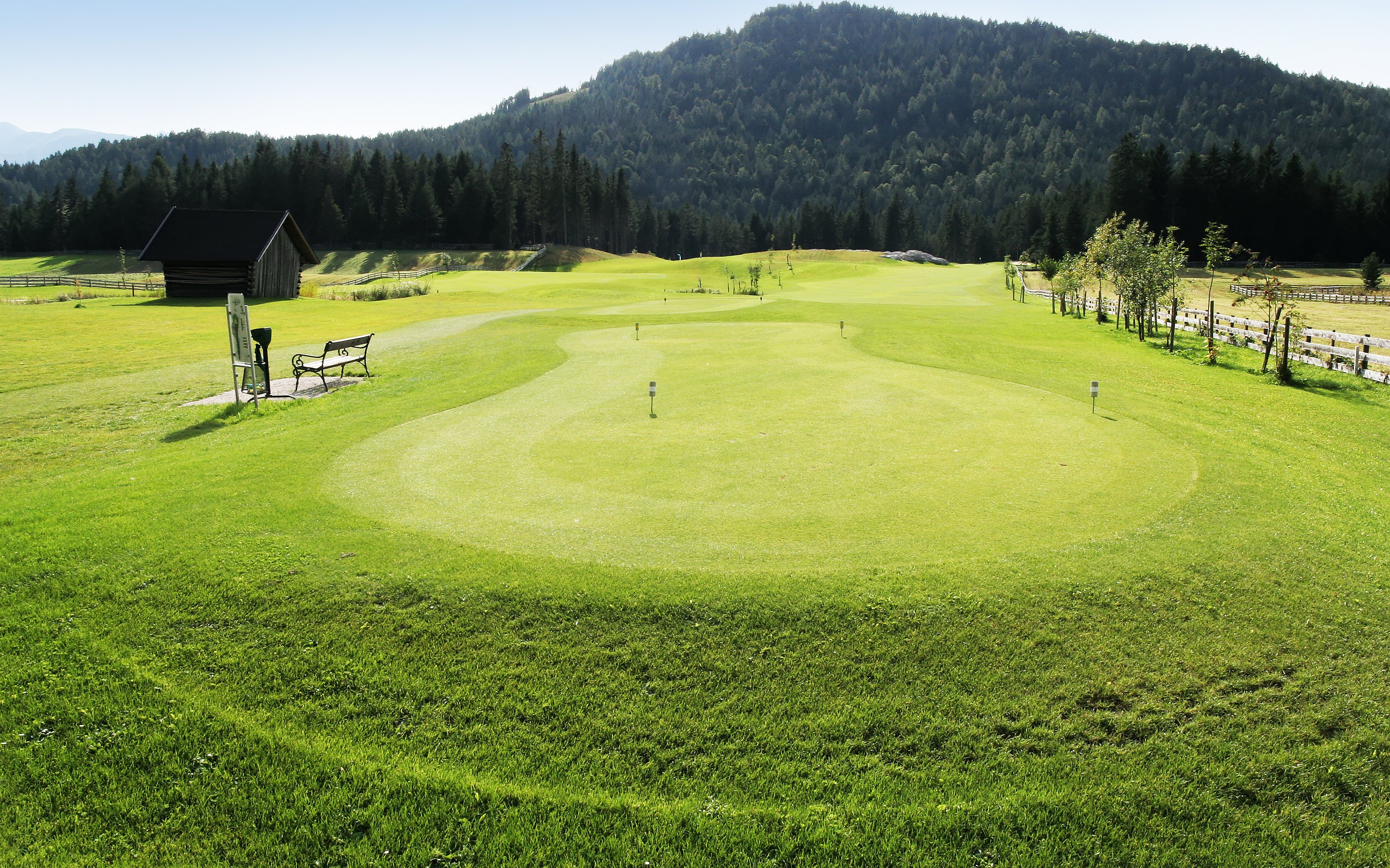 austria, Seefeld, Hills, Mountains, Forest, Golft Wallpaper
