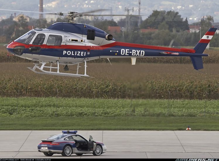 helicopter, Aircraft, Vehicle, Police, Austria, Porsche HD Wallpaper Desktop Background