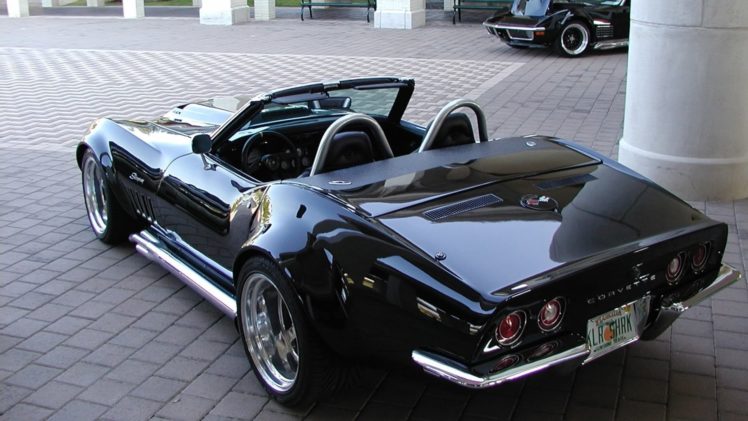1969, Black, Killer, Shark, Chevrolet, Corvette HD Wallpaper Desktop Background
