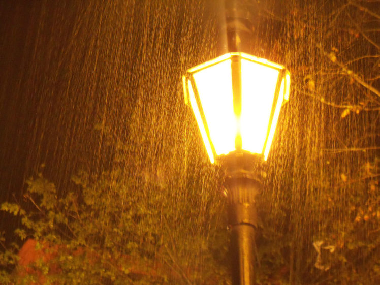 architecture, Lights, Lamp, Post, Storm, Rain, Drops, Night HD Wallpaper Desktop Background