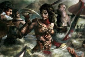 fantasy, Warrior, Soldiers, Army, Women, Girl, Weapons