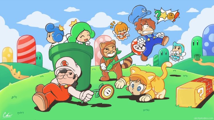 super, Mario, 3 d, World, Platform, Family, Nintendo,  3 HD Wallpaper Desktop Background