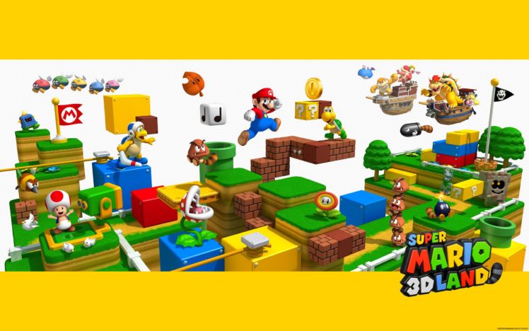 super, Mario, 3 d, World, Platform, Family, Nintendo,  21 HD Wallpaper Desktop Background