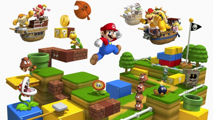 super, Mario, 3 d, Land, Platform, Family, Nintendo,  4 HD Wallpaper Desktop Background