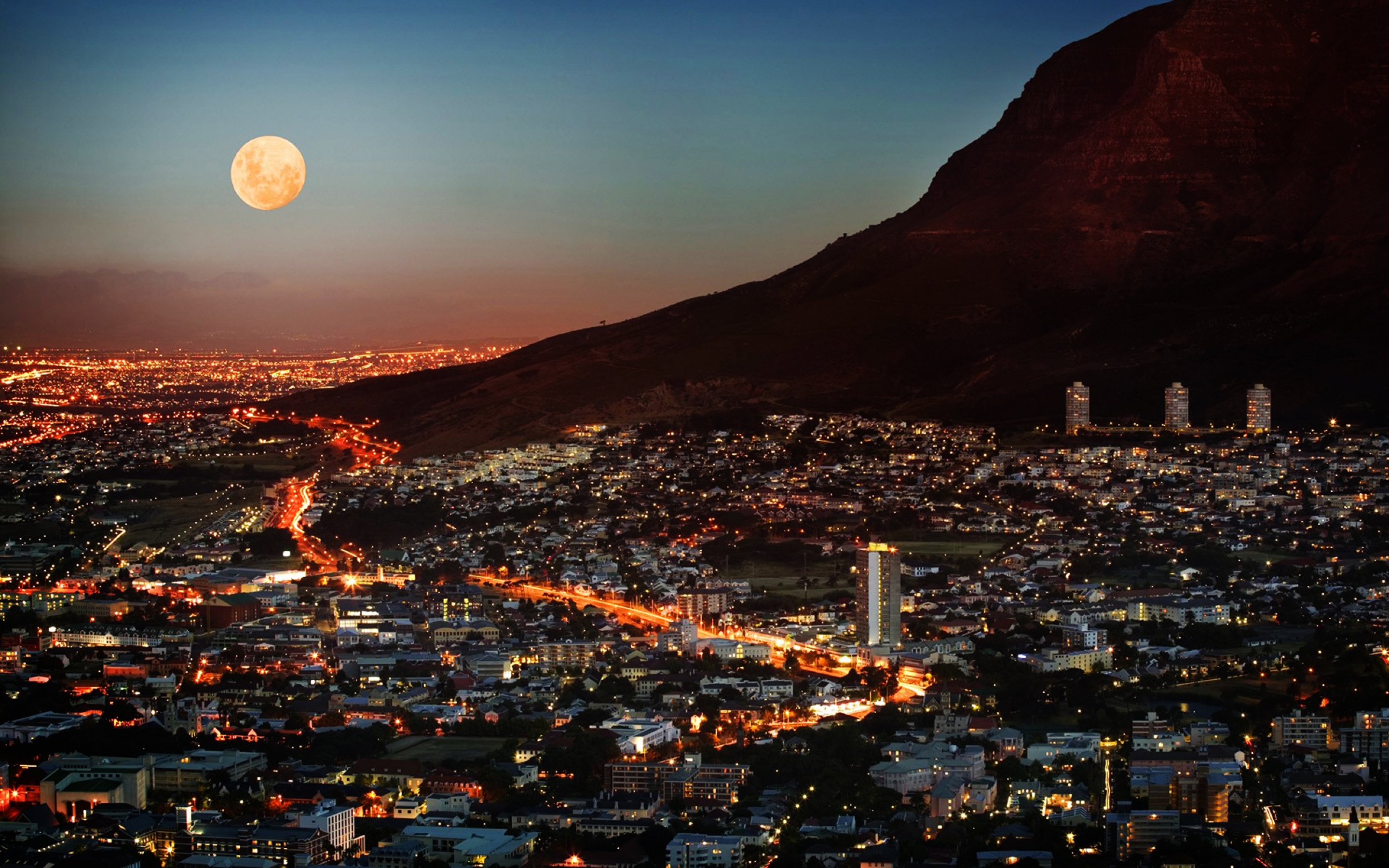 south, Africa, Night Wallpaper