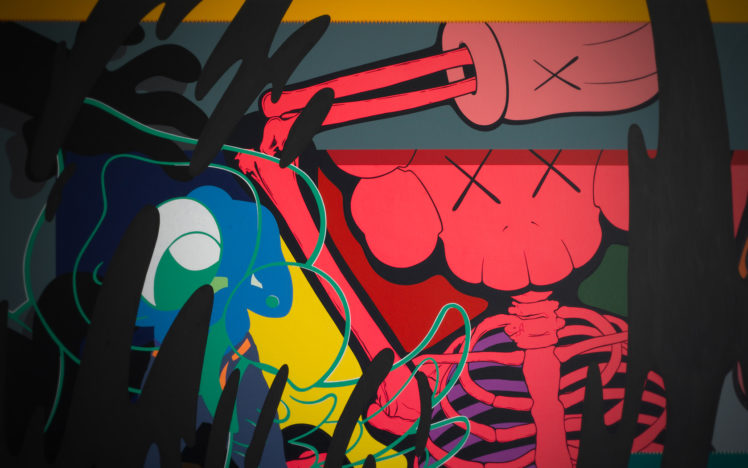 psychedelic, Trippy, Graffiti, Color, Dark, Music, Headphones, Skull, Urban, Abstract HD Wallpaper Desktop Background