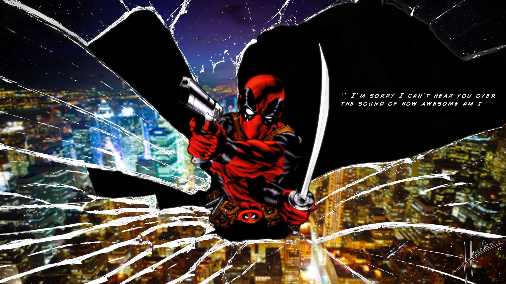 deadpool, Wade, Winston, Wilson, Anti hero, Marvel, Comics, Mercenary Wallpaper