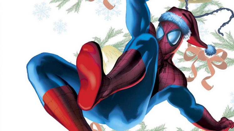spiderman, Comics, Spider man, Superhero, Christmas HD Wallpaper Desktop Background