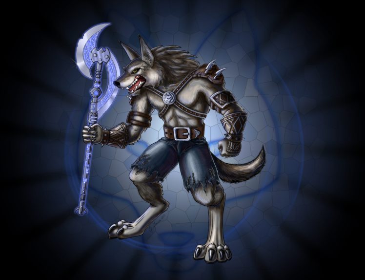 warrior, Monsterssupernatural, Beings, Werewolf, Is, A, Battle, Axes, Fantasy, Wolf HD Wallpaper Desktop Background