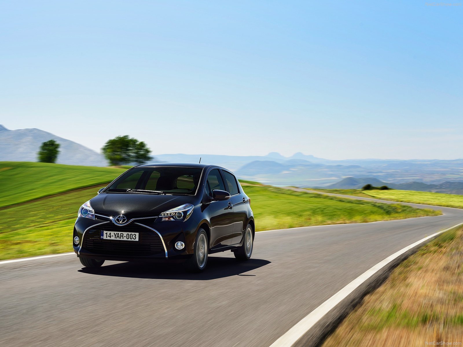 2014, Toyota, Yaris, Japan, Car Wallpaper