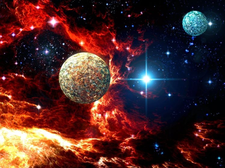 sci fi, Space, Nebula, Planets, Moon, Outer, Stars, Cg, Digital, Art HD Wallpaper Desktop Background