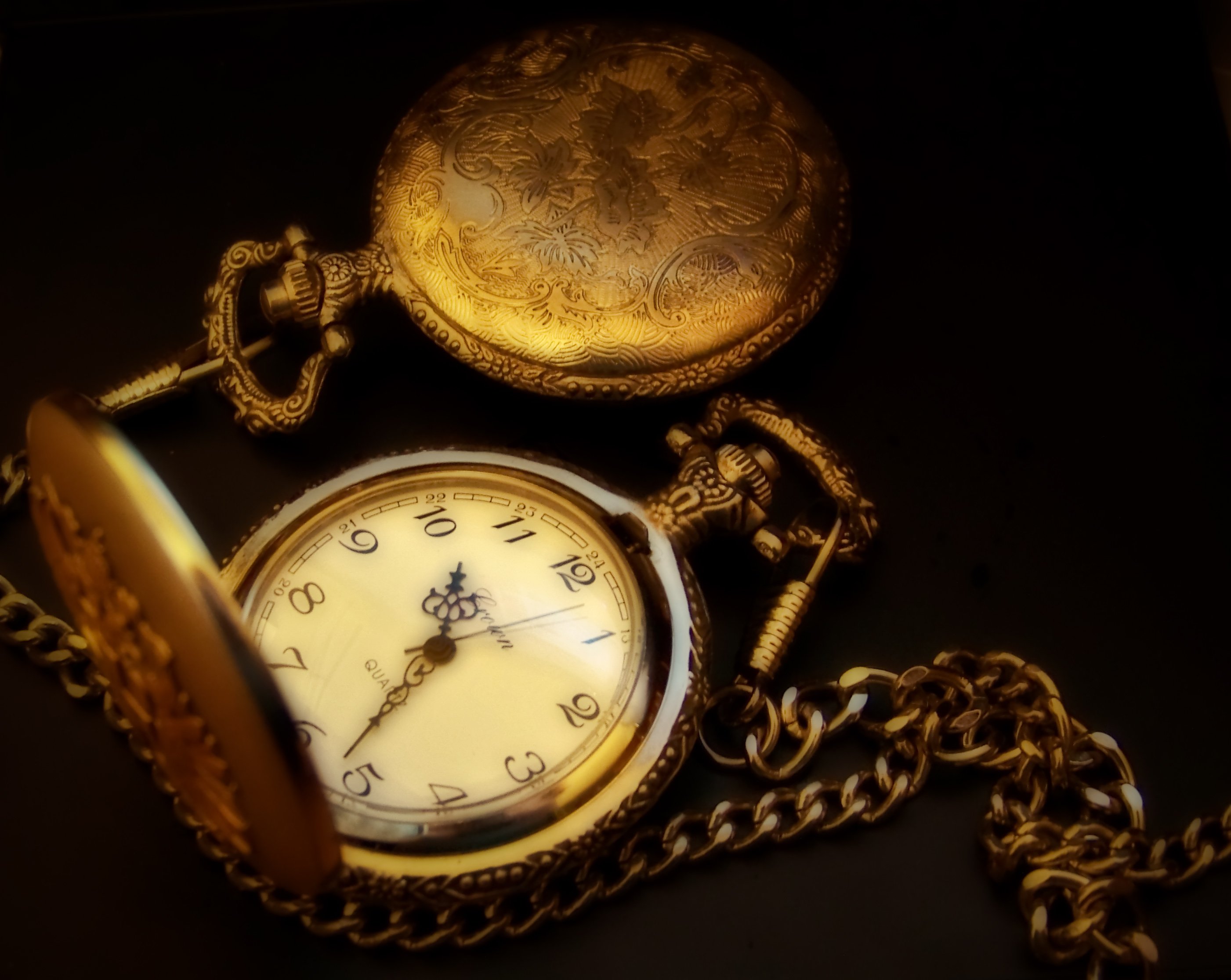 pocket, Watch, Time, Clock, Bokeh Wallpaper