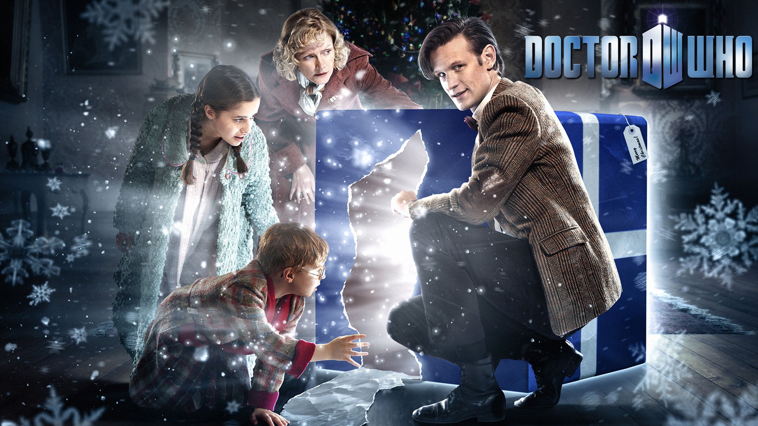 doctor, Who, Christmas Wallpaper