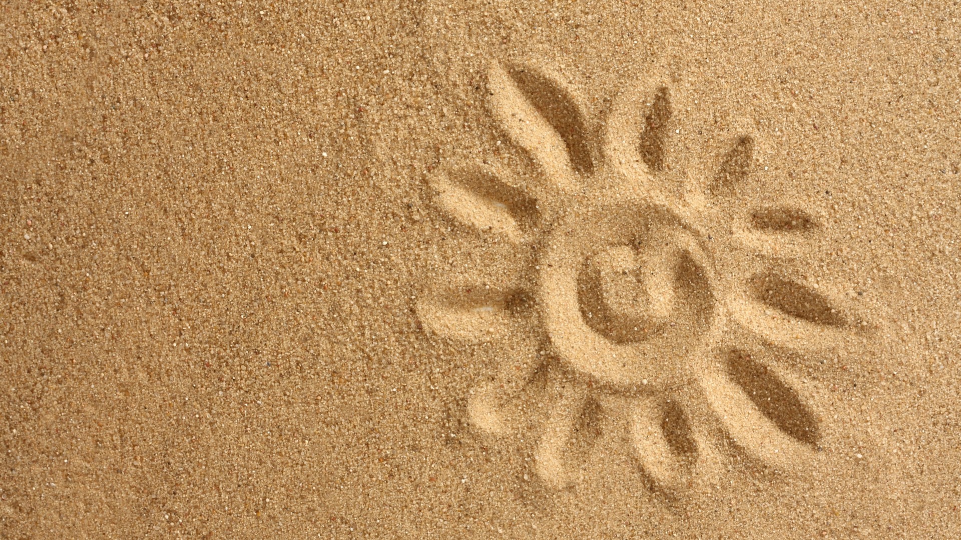summer, Sun, Sand, Beaches, Mood, Nature, Drawing Wallpaper