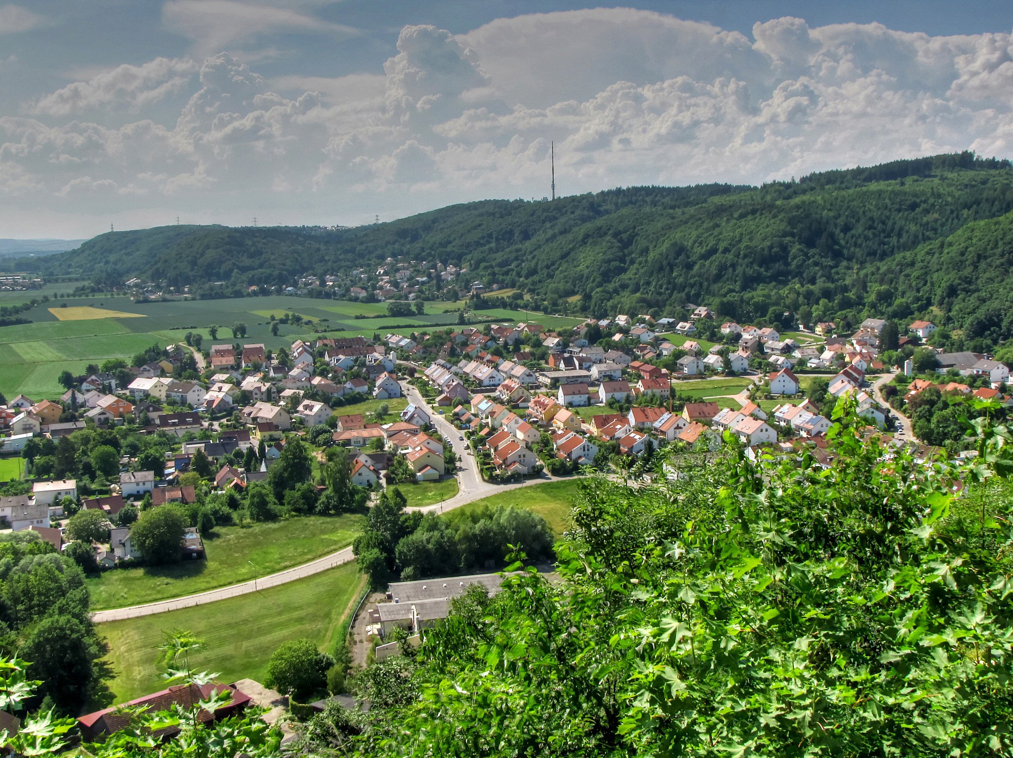scenery, Germany, Houses, Donaustauf, Bavaria, Cities Wallpaper