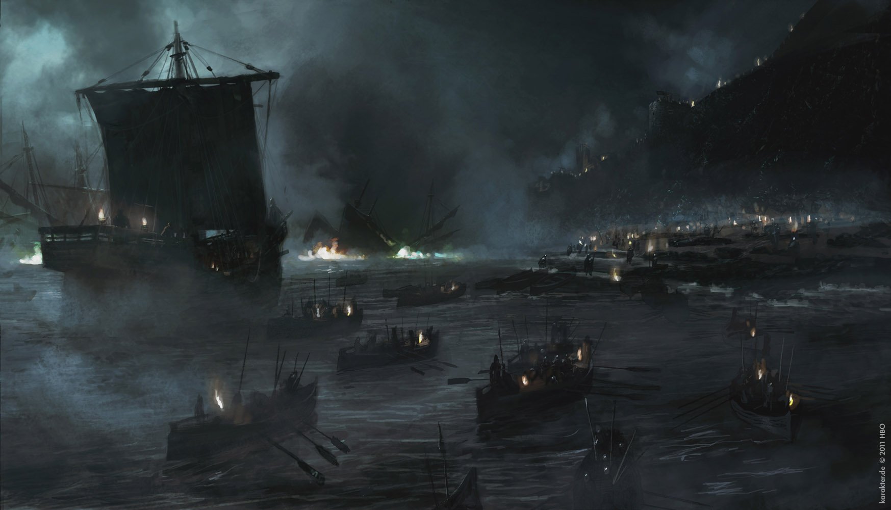 game, Of, Thronessong, Of, Ice, And, Fire, Blackwater, Ship, Drawing Wallpaper