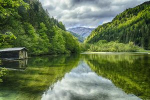 green, Lake, Austria, Lake
