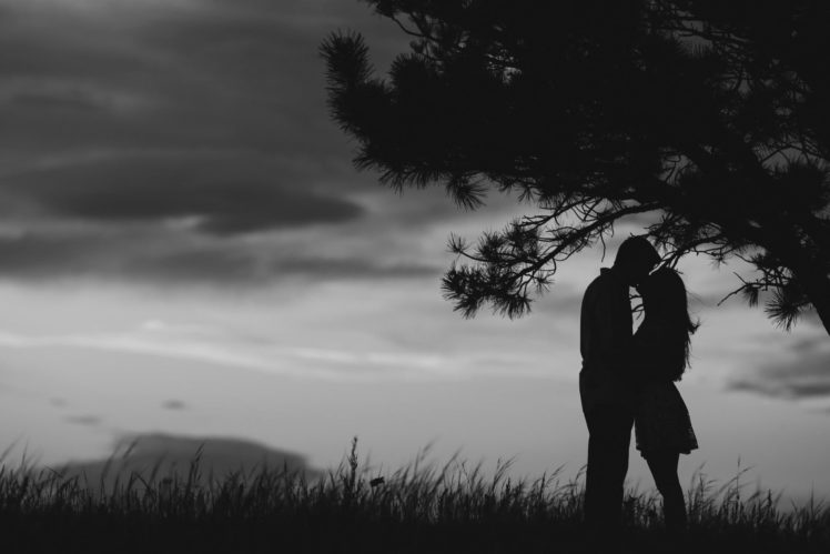 love, Couple, Kiss, Bw, Mood Wallpapers HD / Desktop and Mobile Backgrounds