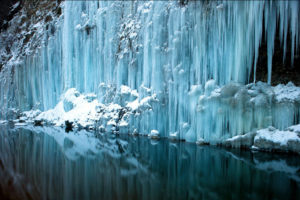 ice, Waterfall, Water, Reflection, Rivers, Freeze, Frozen, Snow, Winter