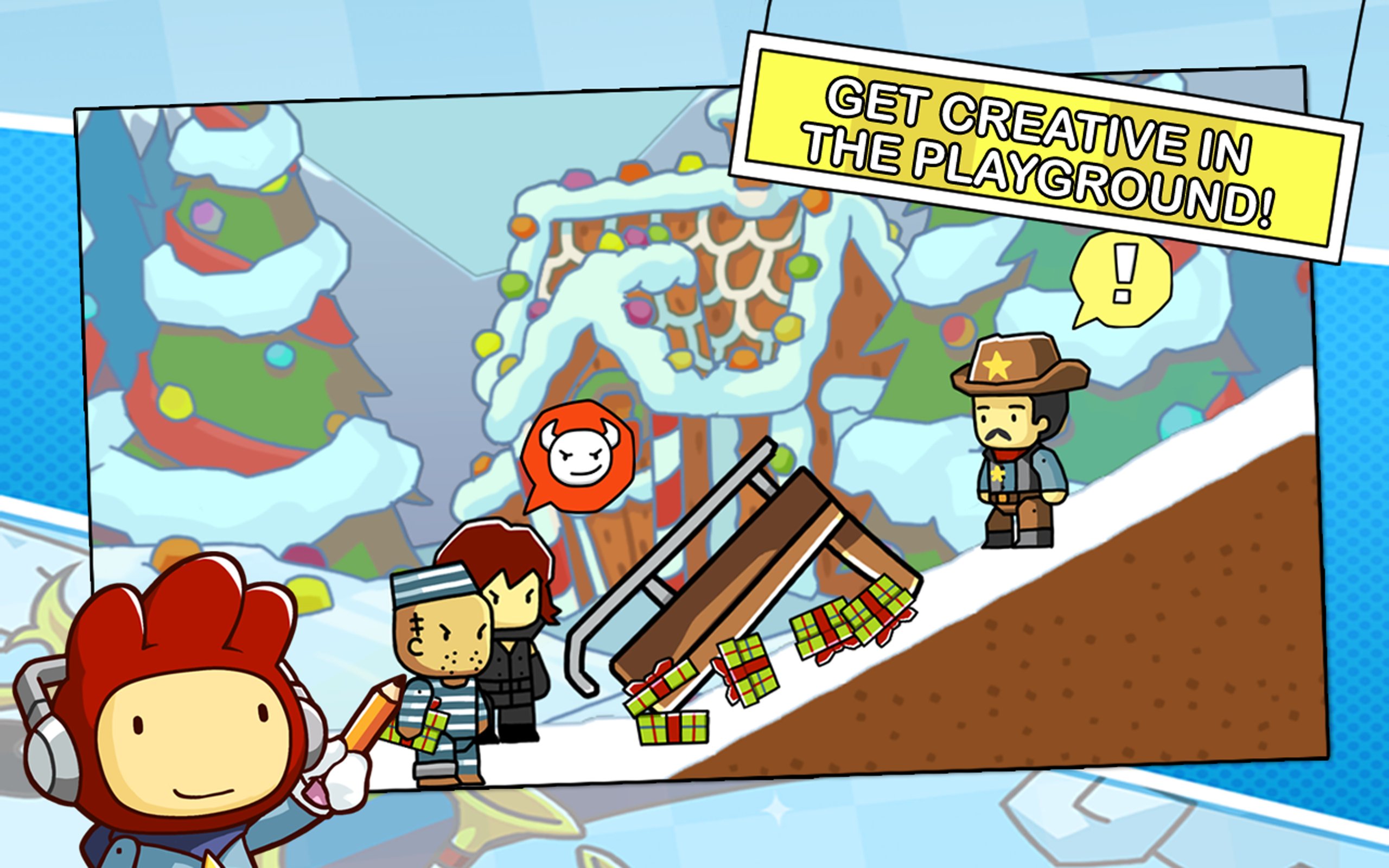 scribblenauts, Puzzle, Action, Family, Scrolling, Superhero,  7 Wallpaper