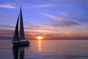 boats, Silboat, Boats, Ship, Sailing, Ocean, Sea, Sky, Clouds, Sunset, Sunrise