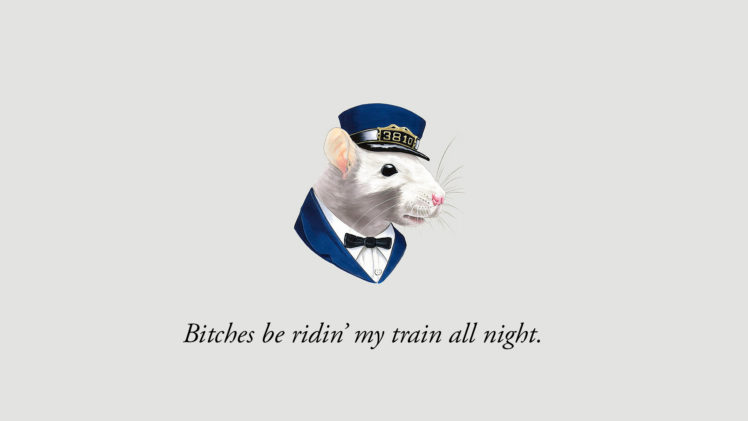 mouse, Suit, Hat, Wtf, Humor, Funny, Swearing, Statement, Quotes HD Wallpaper Desktop Background
