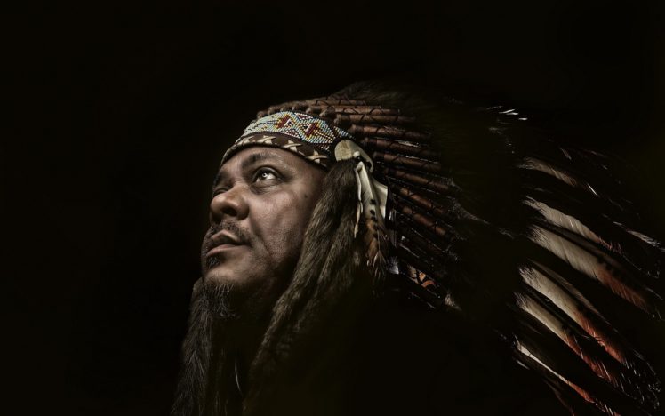 man, An, Indian, Portrait, American, Native, Western, Rustic HD Wallpaper Desktop Background