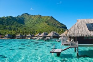 ocean, Bungalovy, Hotel, Exotic, Moorea, French, Polynesia