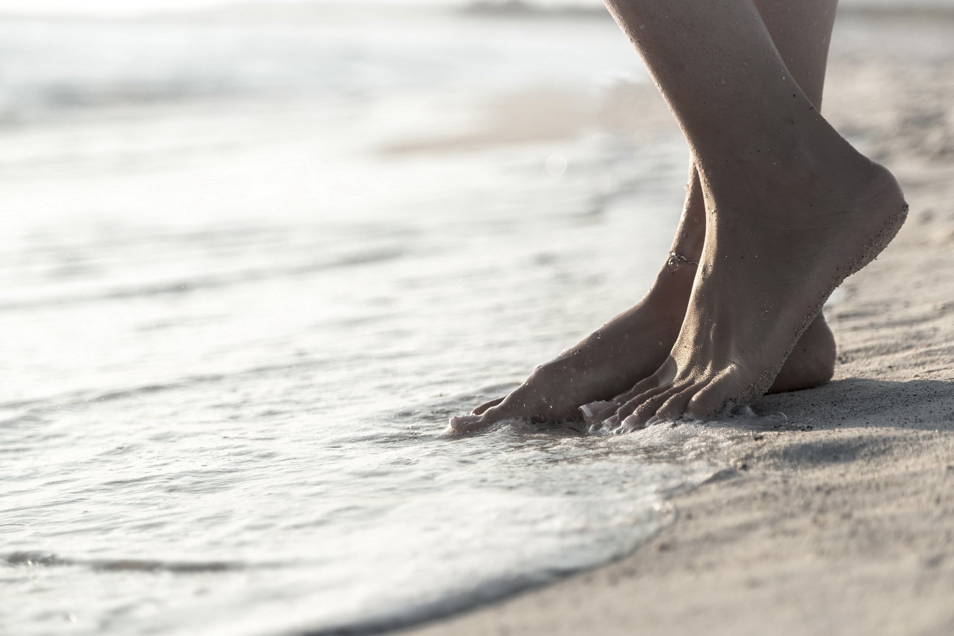 tide, Sand, Feet, Bracelet, Mood, Beach Wallpaper