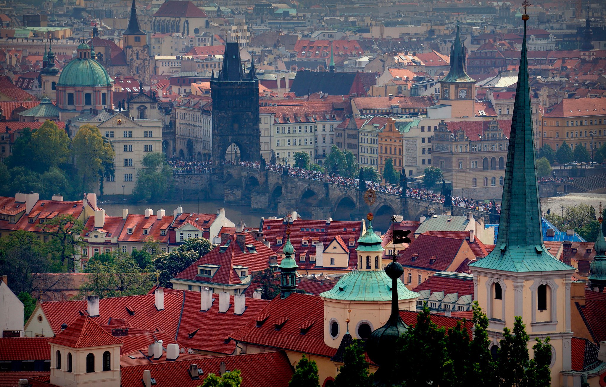 st, Vitus, Cathedral, Prague, City, Buildings Wallpaper